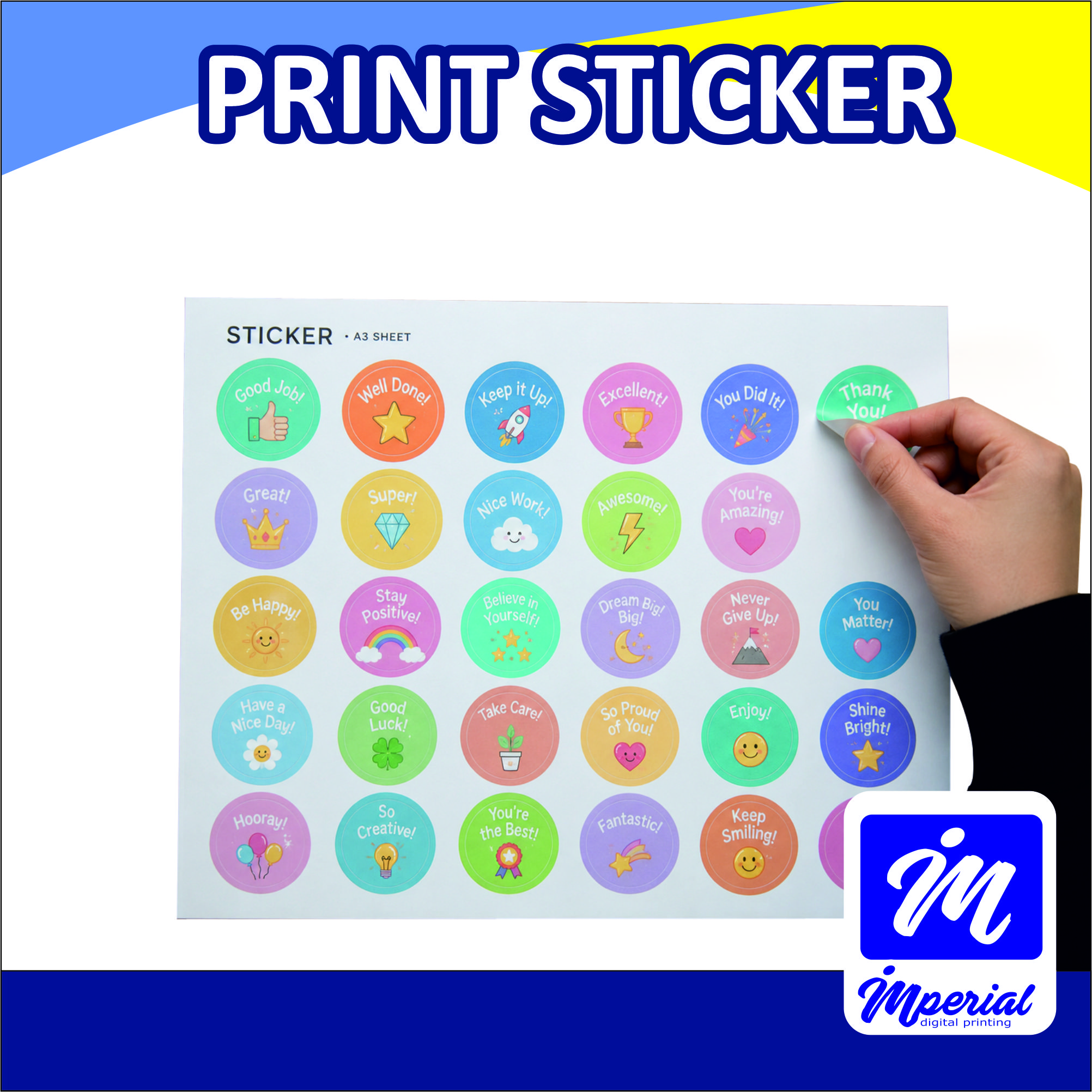 stiker a3+